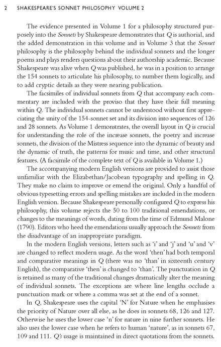 Shakespeare's Sonnet Philosophy Volume 2