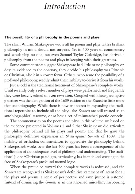 Shakespeare's Sonnet Philosophy Volume 3