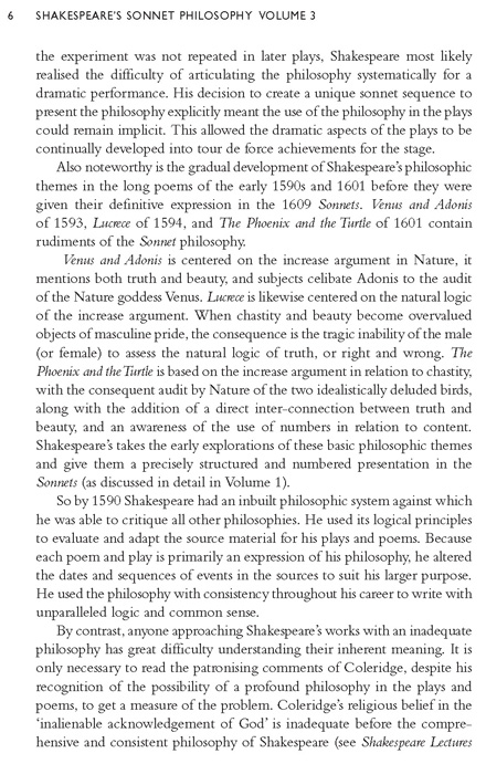 Shakespeare's Sonnet Philosophy Volume 3